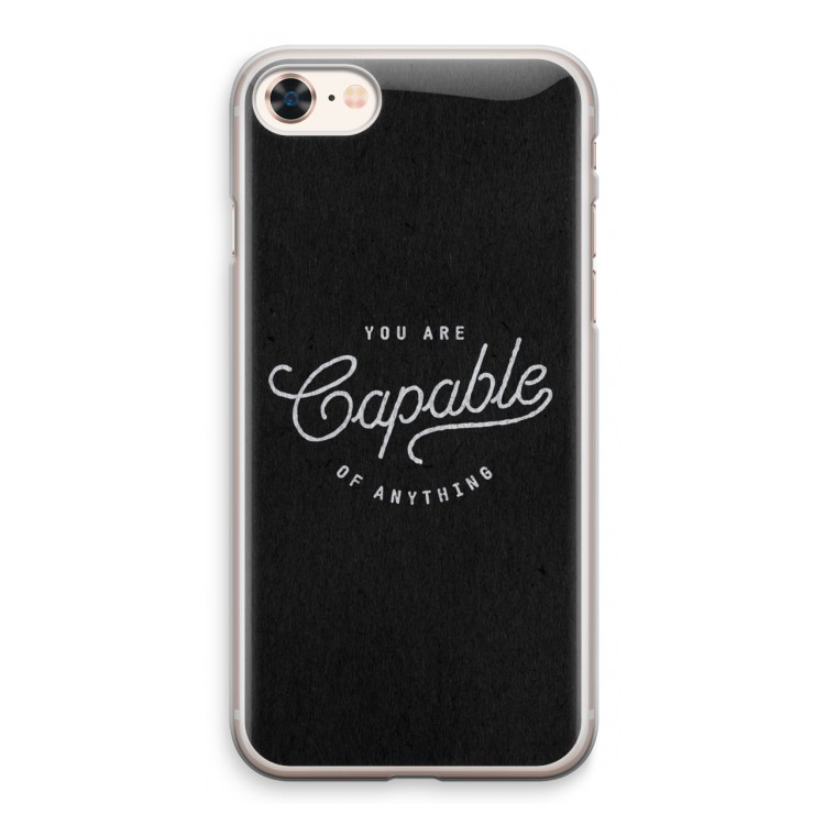Capable: iPhone 8 Transparant Hoesje
