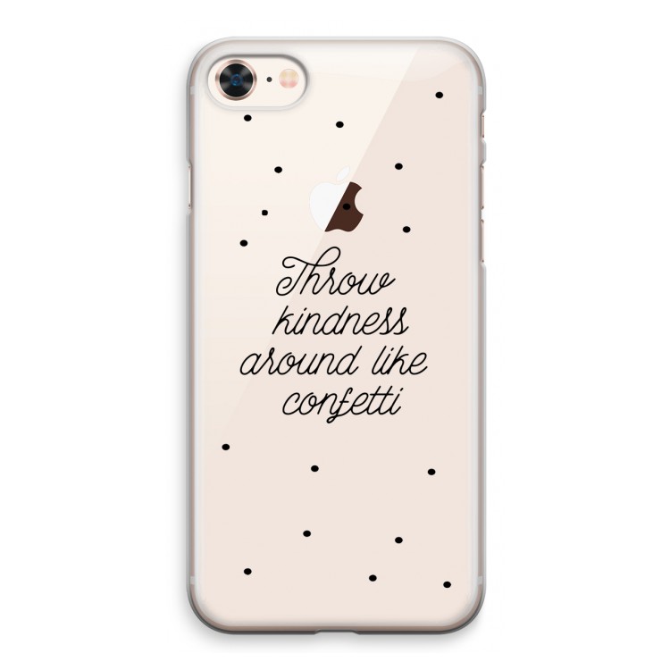 Confetti: iPhone 8 Transparant Hoesje