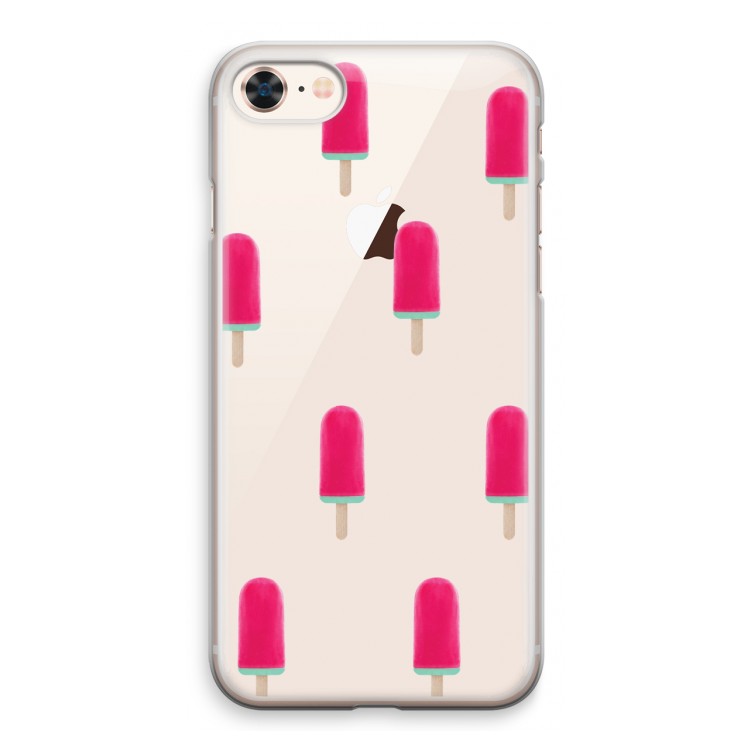 Waterijsje: iPhone 8 Transparant Hoesje