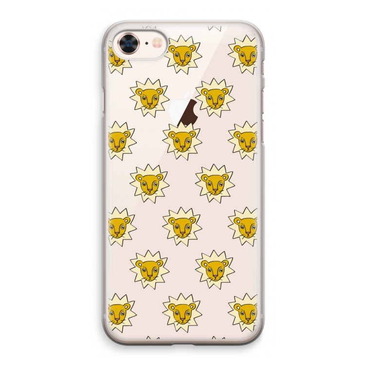Leeuwenkoppen: iPhone 8 Transparant Hoesje