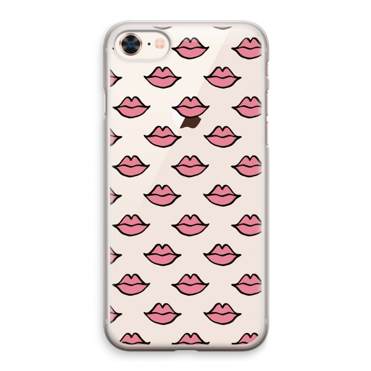 Lipjes: iPhone 8 Transparant Hoesje