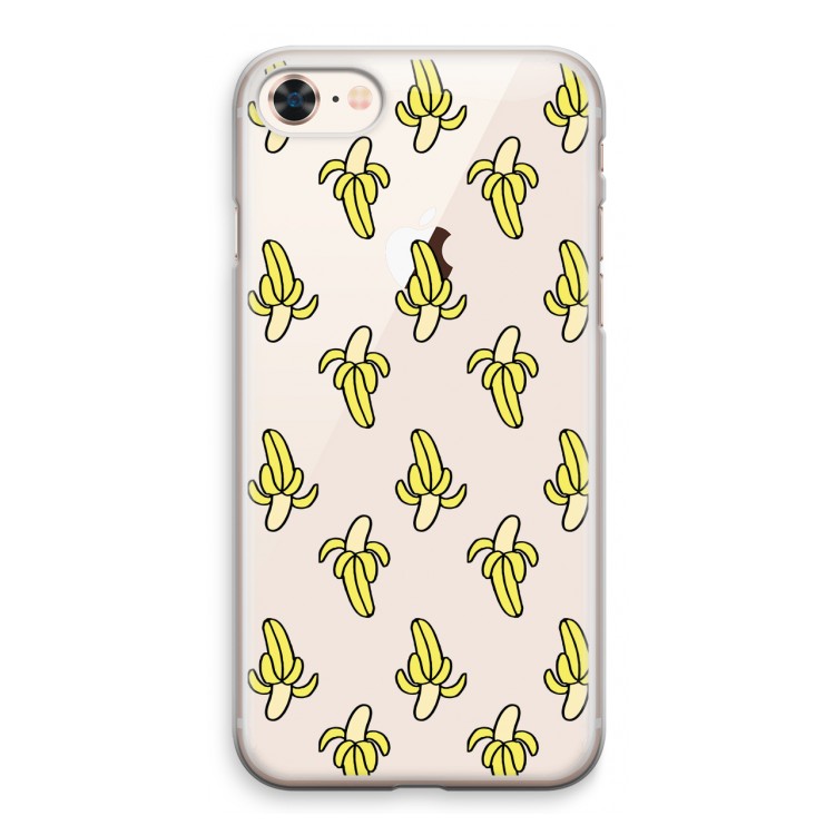 Bananas: iPhone 8 Transparant Hoesje
