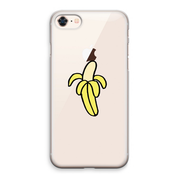 Banana: iPhone 8 Transparant Hoesje