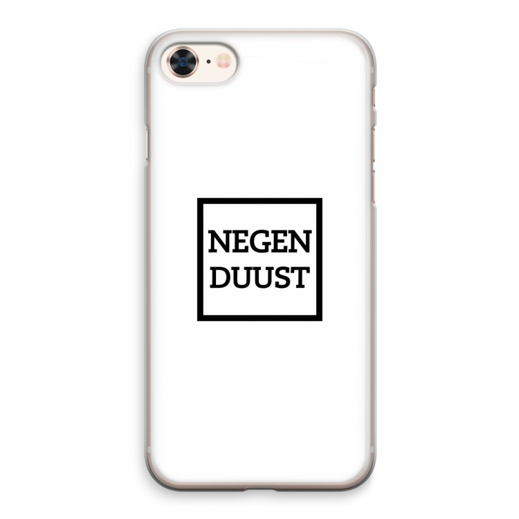 Negenduust vierkant: iPhone 8 Transparant Hoesje