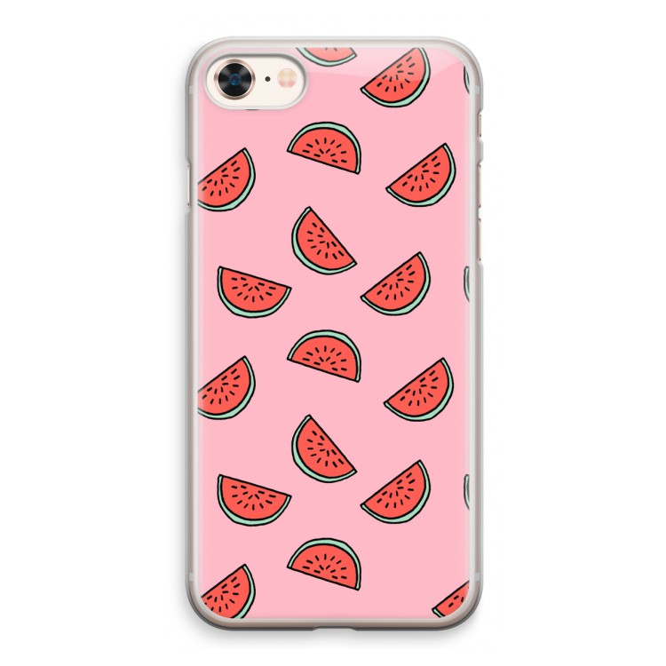 Watermeloen: iPhone 8 Transparant Hoesje
