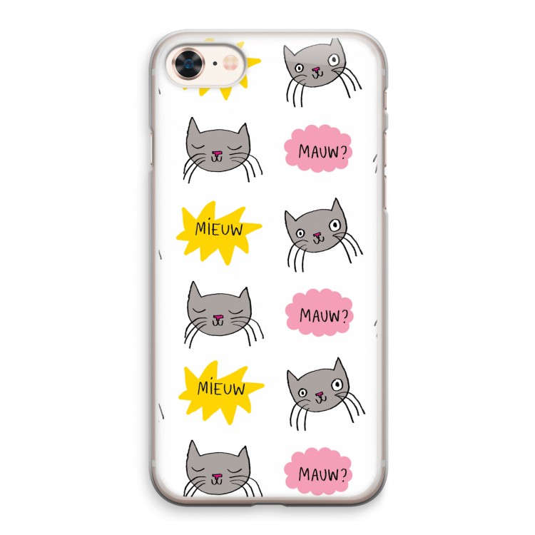 Meow: iPhone 8 Transparant Hoesje