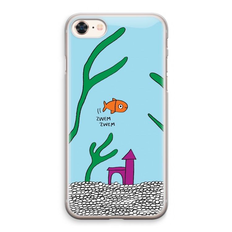 Aquarium: iPhone 8 Transparant Hoesje