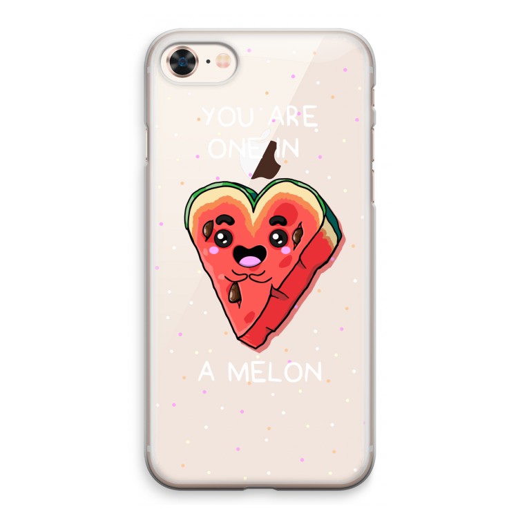 One In A Melon: iPhone 8 Transparant Hoesje