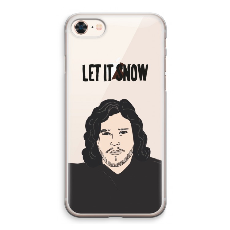 Let It Snow: iPhone 8 Transparant Hoesje