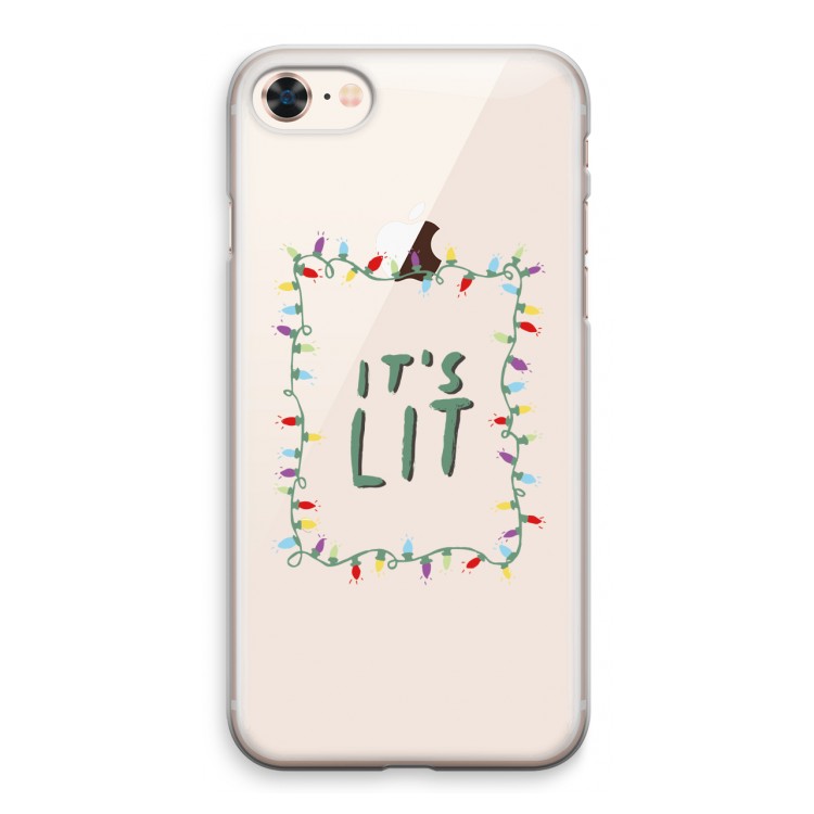 It's Lit: iPhone 8 Transparant Hoesje