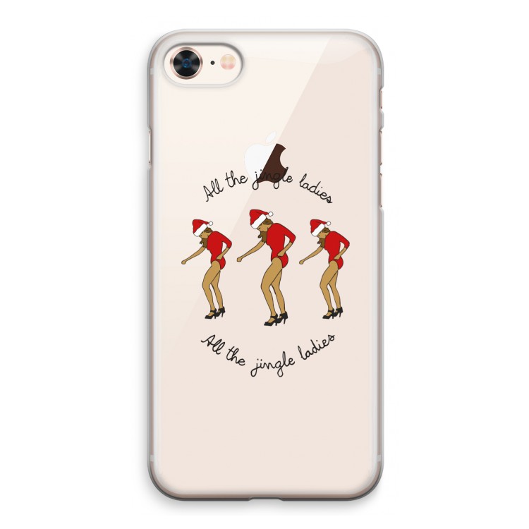 Jingle Ladies: iPhone 8 Transparant Hoesje