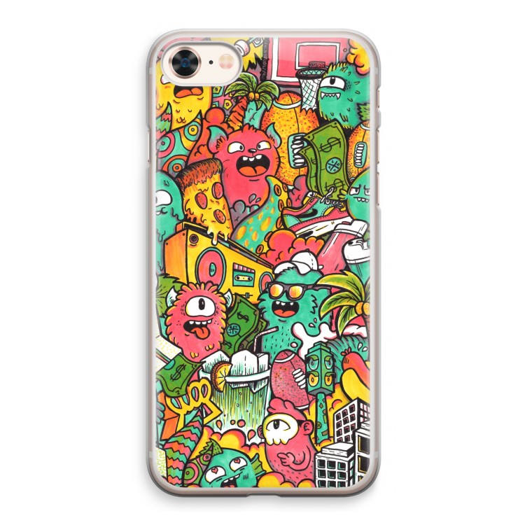 Vexx City: iPhone 8 Transparant Hoesje
