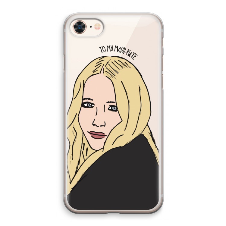 Mary Kate: iPhone 8 Transparant Hoesje