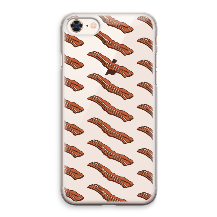 Bacon to my eggs #2: iPhone 8 Transparant Hoesje