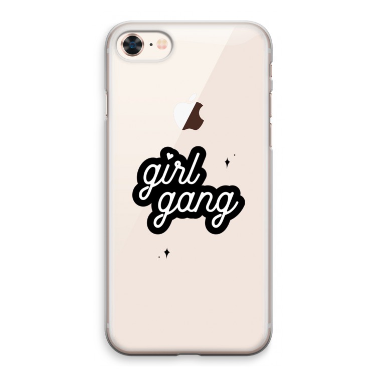 Girl Gang: iPhone 8 Transparant Hoesje