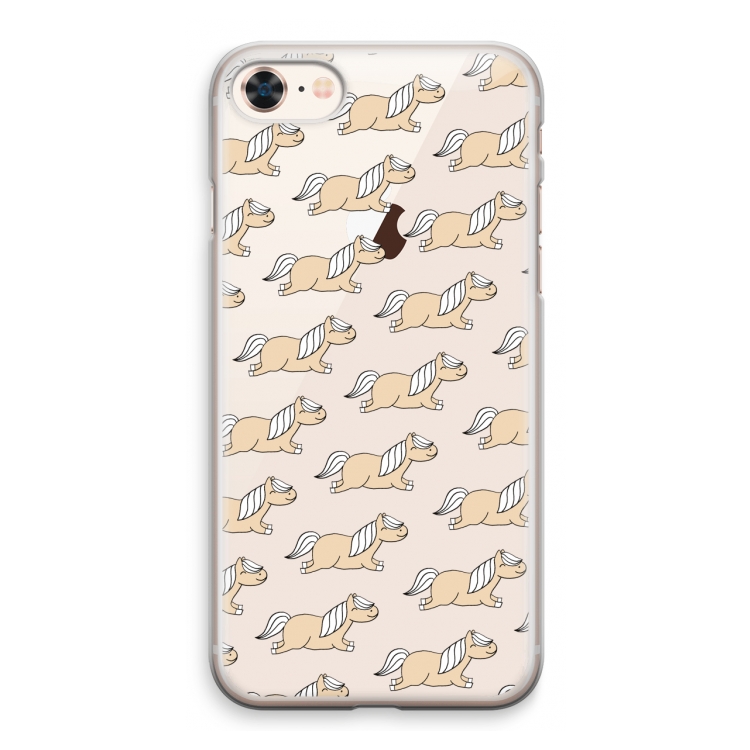 Ponys: iPhone 8 Transparant Hoesje