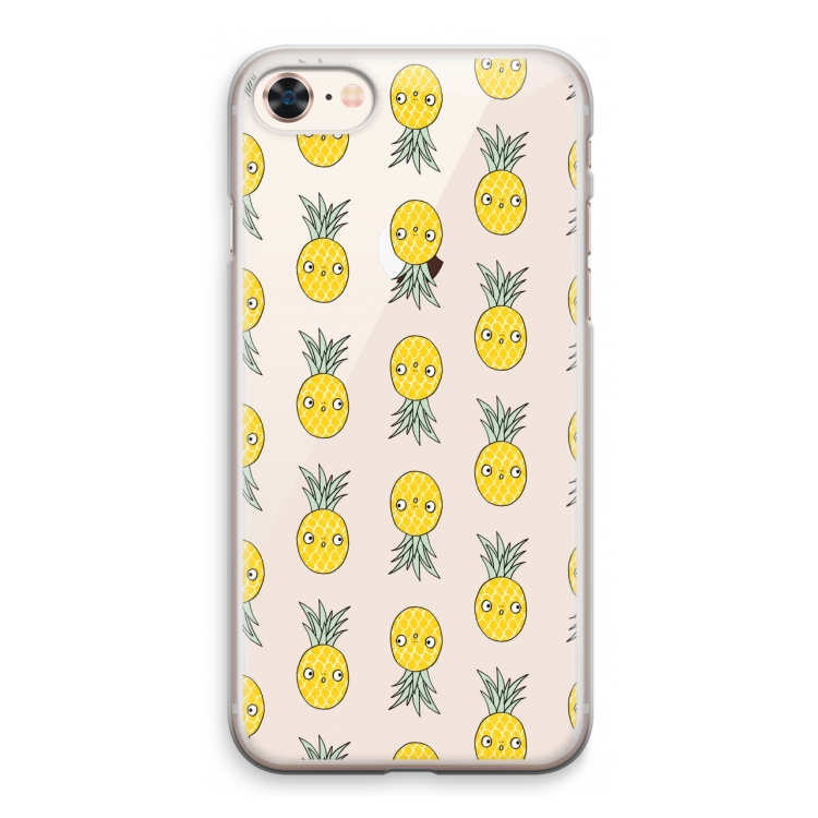 Ananas: iPhone 8 Transparant Hoesje
