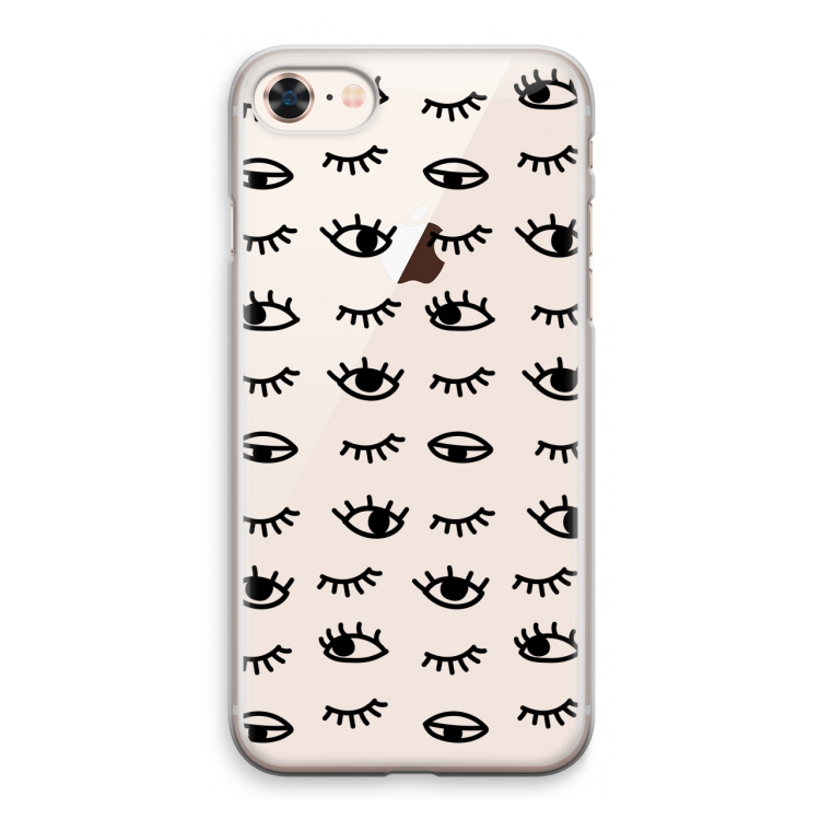 Eye pattern #2: iPhone 8 Transparant Hoesje