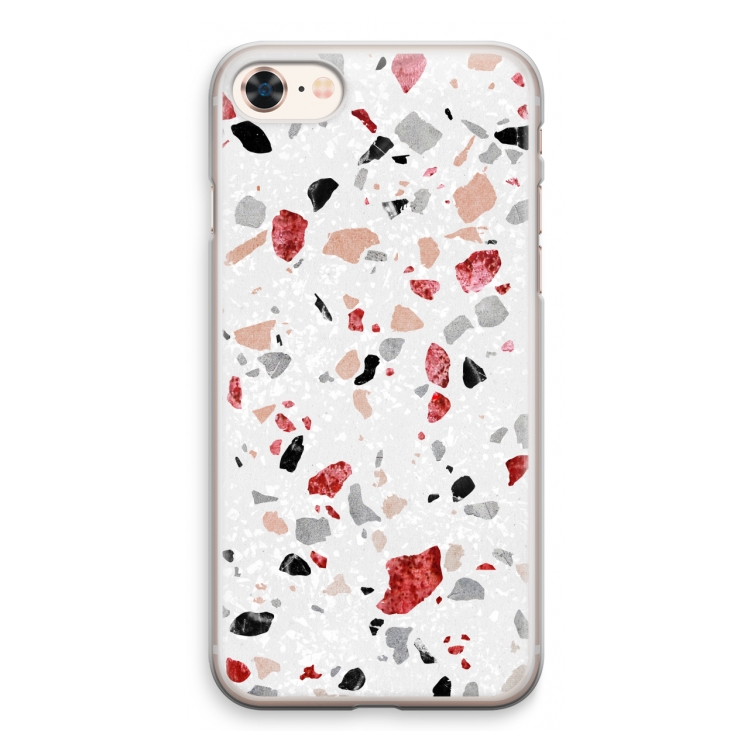 Terrazzo N°12: iPhone 8 Transparant Hoesje