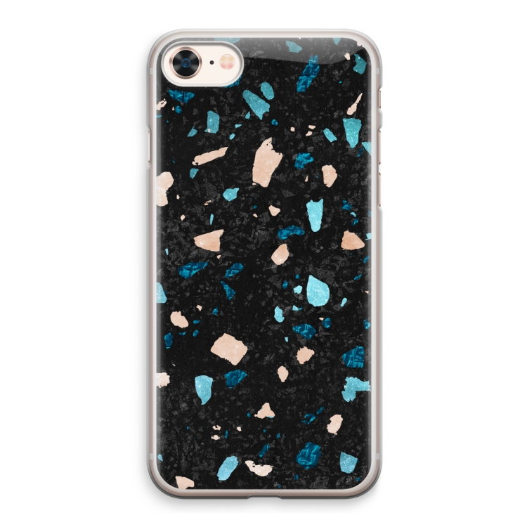 Terrazzo N°11: iPhone 8 Transparant Hoesje