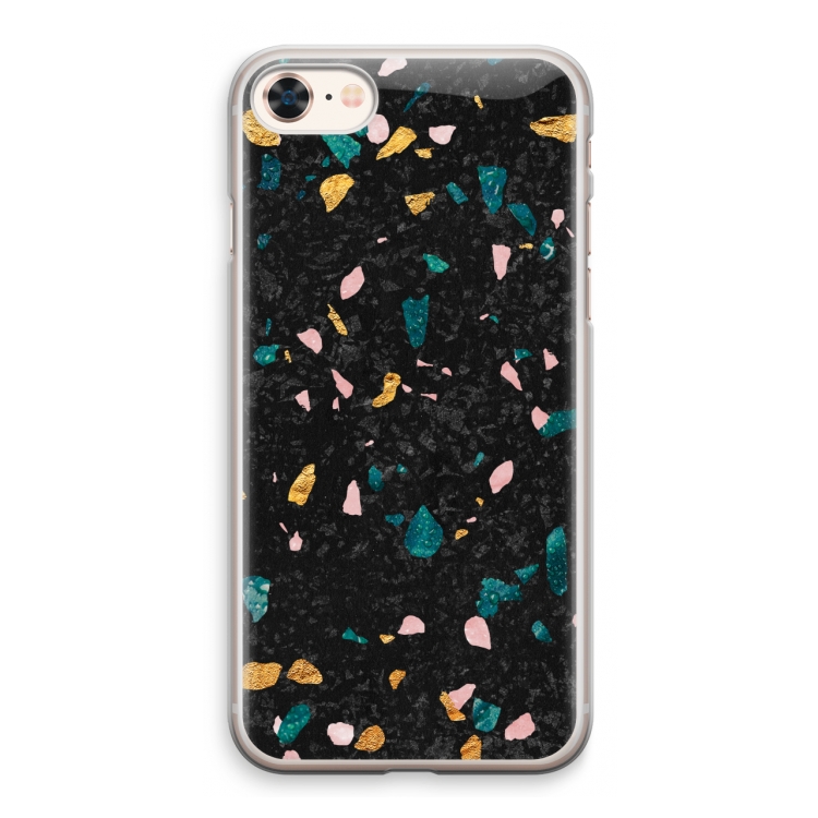 Terrazzo N°10: iPhone 8 Transparant Hoesje