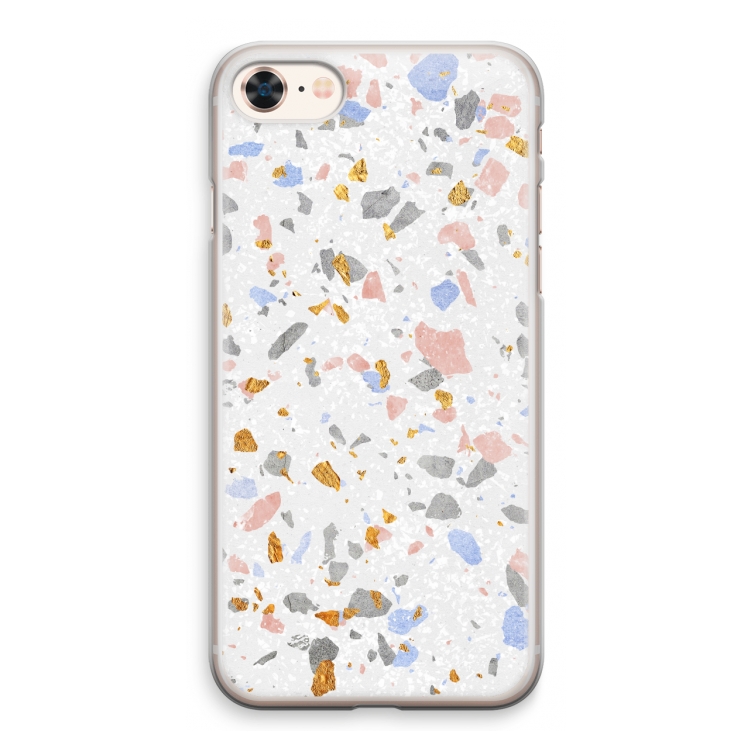 Terrazzo N°8: iPhone 8 Transparant Hoesje