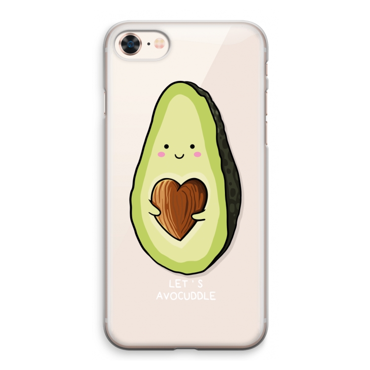 Avocuddle: iPhone 8 Transparant Hoesje