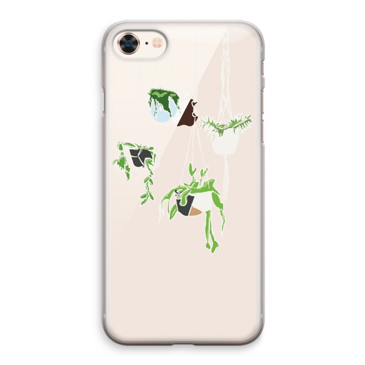 Hang In There: iPhone 8 Transparant Hoesje