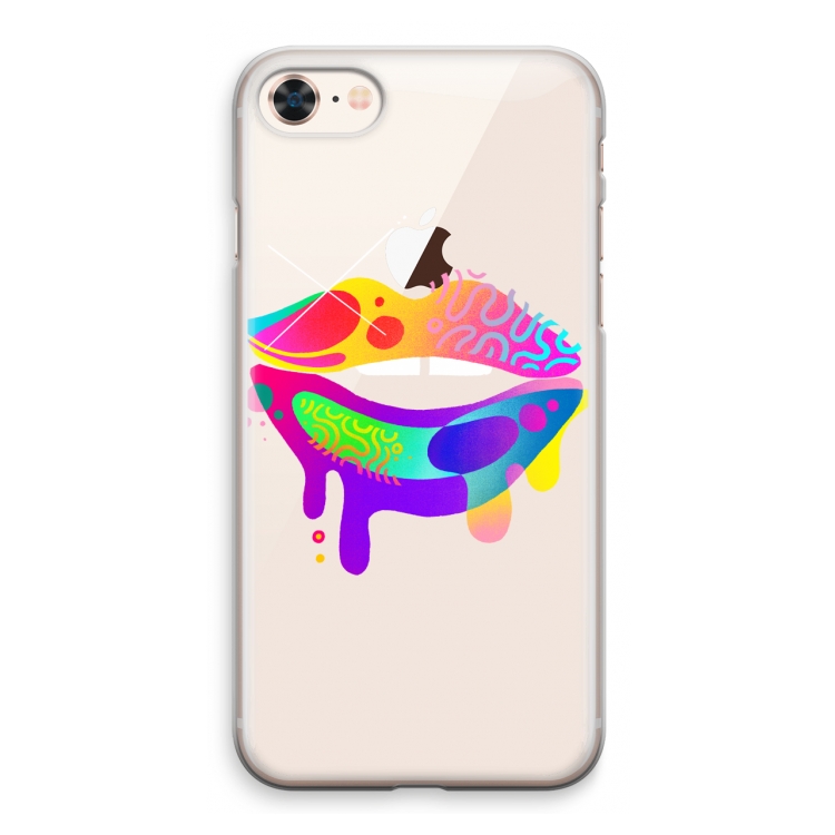 Lip Palette: iPhone 8 Transparant Hoesje