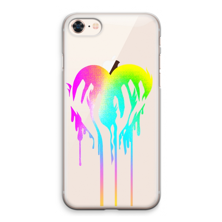 Hold My Heart: iPhone 8 Transparant Hoesje