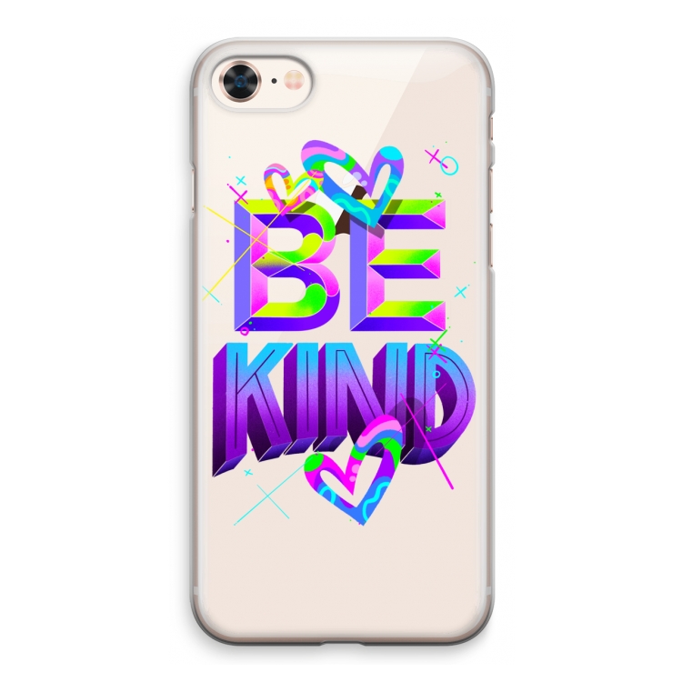 Be Kind: iPhone 8 Transparant Hoesje