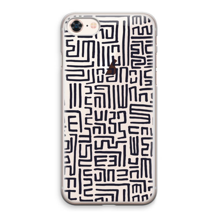 Moroccan Print: iPhone 8 Transparant Hoesje