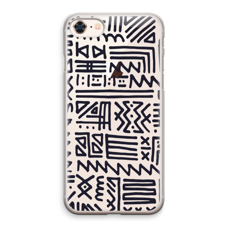 Marrakech print: iPhone 8 Transparant Hoesje