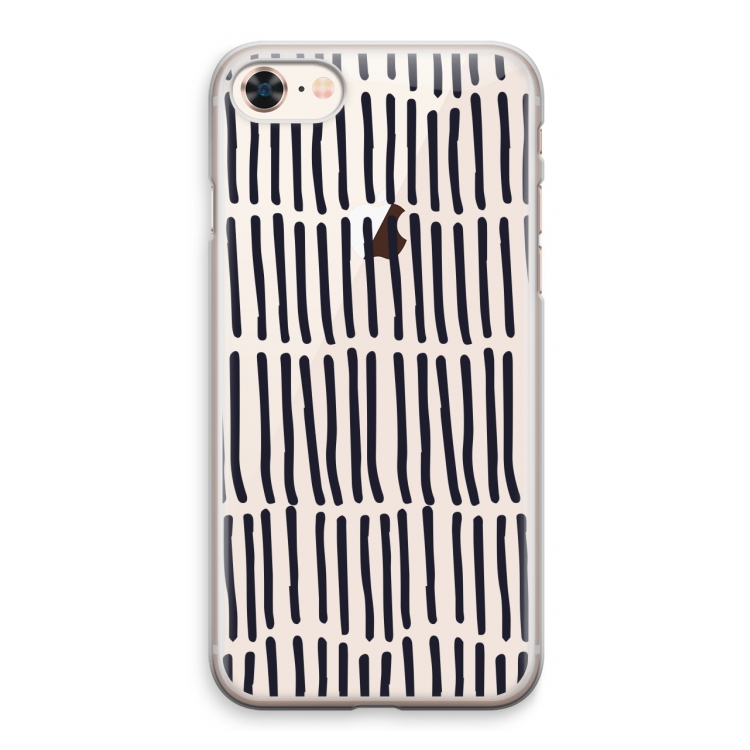 Moroccan stripes: iPhone 8 Transparant Hoesje