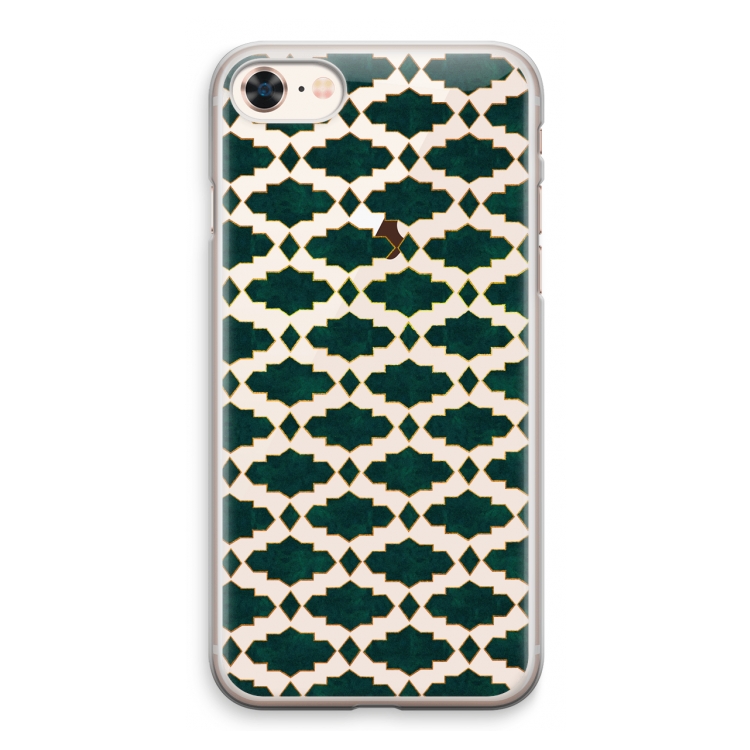 Moroccan tiles: iPhone 8 Transparant Hoesje