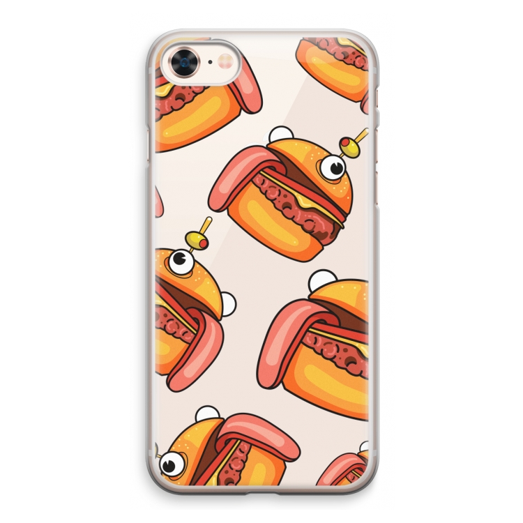 Hamburger: iPhone 8 Transparant Hoesje