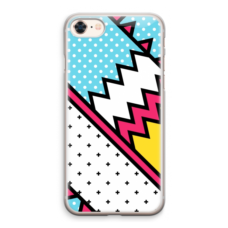 Pop Art #2: iPhone 8 Transparant Hoesje