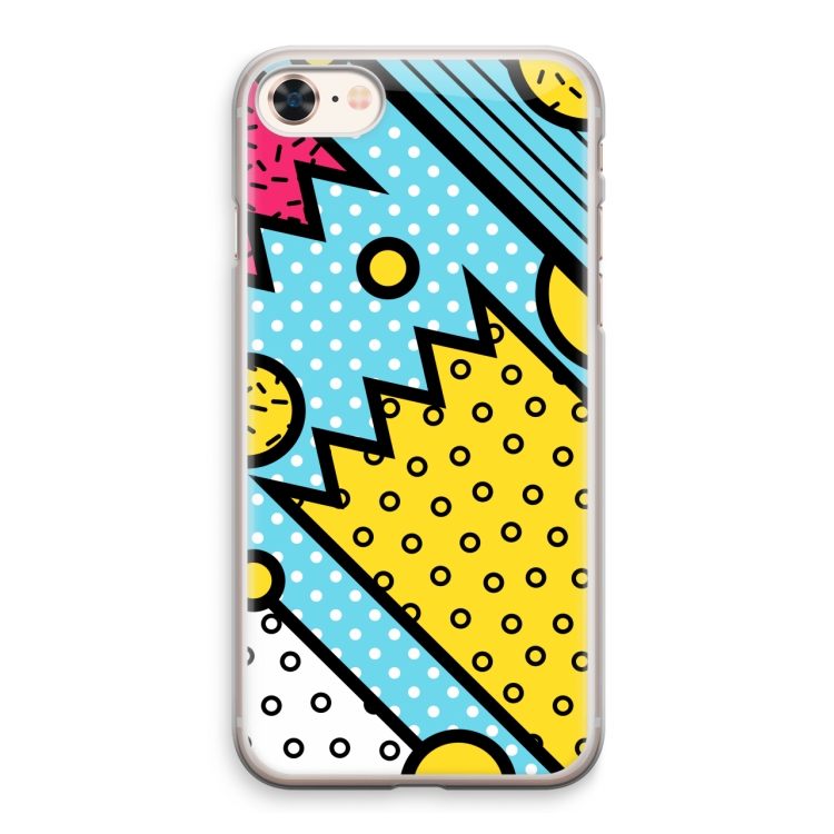Pop Art #1: iPhone 8 Transparant Hoesje