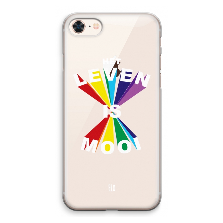 Het Leven Is Mooi: iPhone 8 Transparant Hoesje
