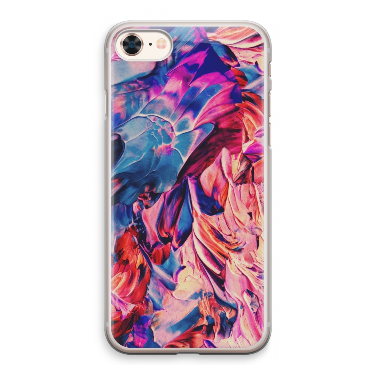 Pink Orchard: iPhone 8 Transparant Hoesje