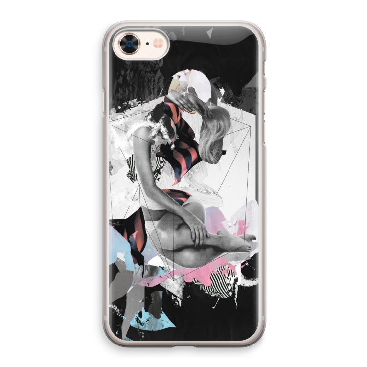 Camouflage de sommeil: iPhone 8 Transparant Hoesje