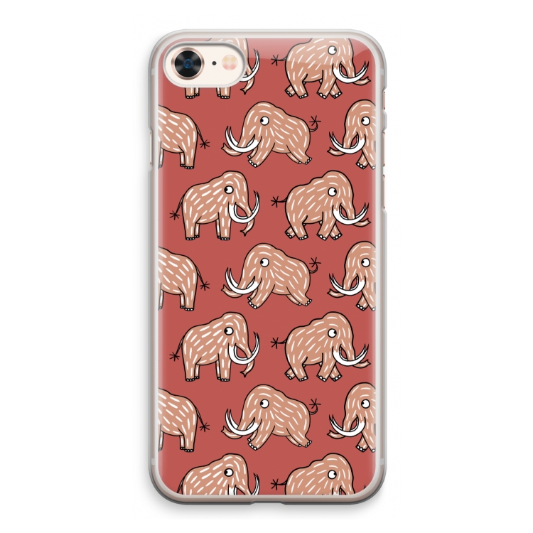 Mammoet: iPhone 8 Transparant Hoesje