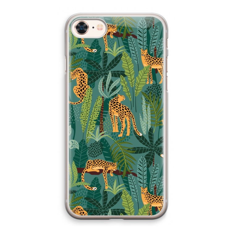 Luipaard 2: iPhone 8 Transparant Hoesje