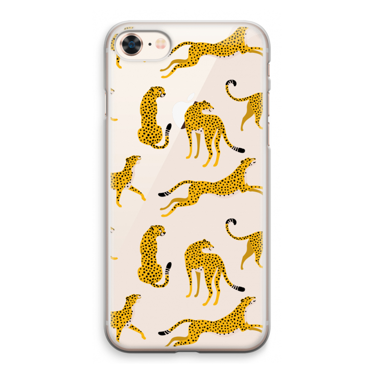 Luipaard: iPhone 8 Transparant Hoesje