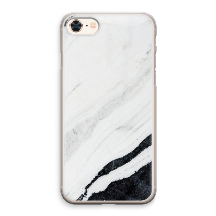 Elegante marmer: iPhone 8 Transparant Hoesje