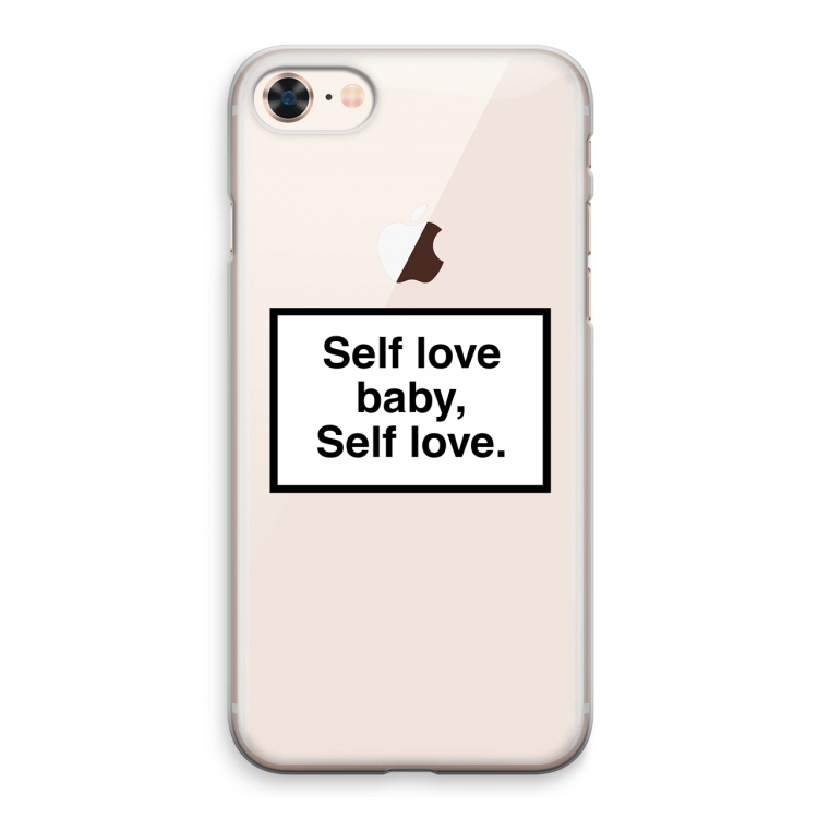 Self love: iPhone 8 Transparant Hoesje