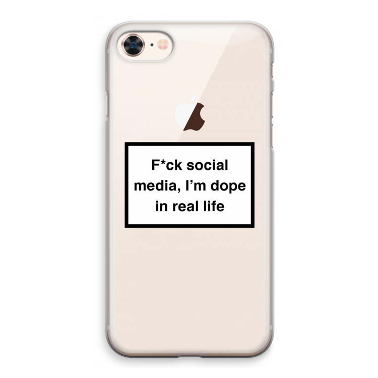 I'm dope: iPhone 8 Transparant Hoesje