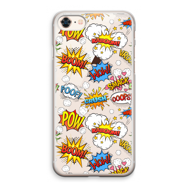 Pow Smack: iPhone 8 Transparant Hoesje