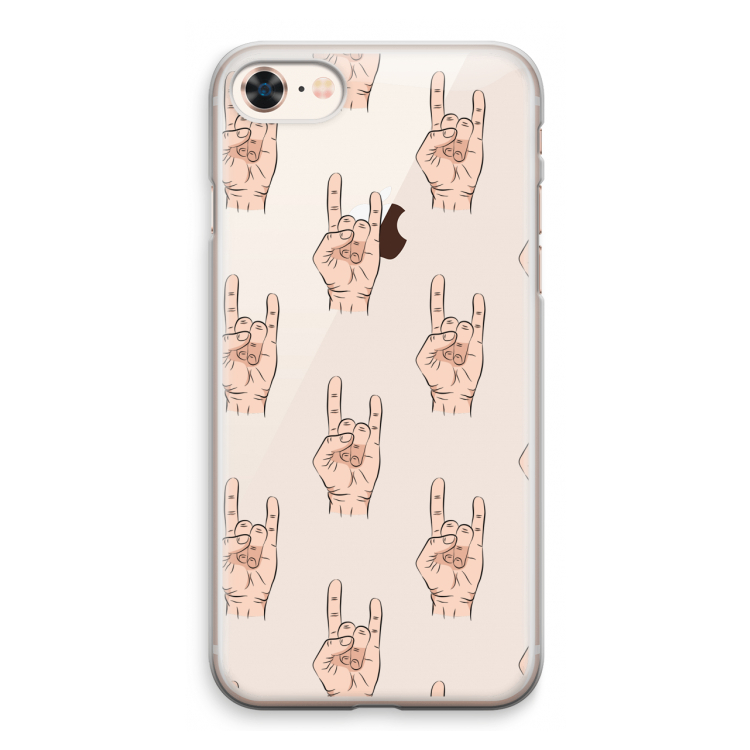 Rock: iPhone 8 Transparant Hoesje