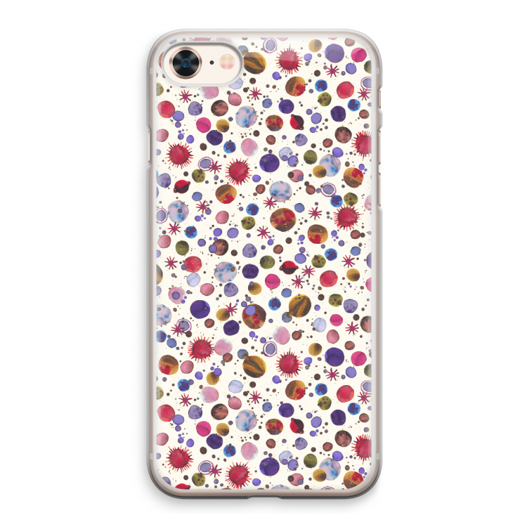 Planets Space: iPhone 8 Transparant Hoesje